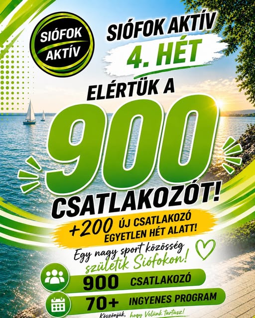 SIÓFOK AKTÍV – 4. HÉT