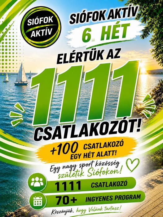 SIÓFOK AKTÍV – 6. HÉT